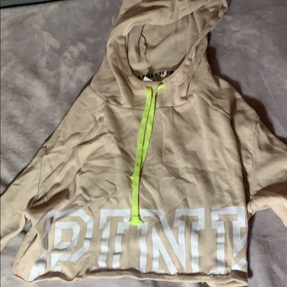 PINK cropped hoodie